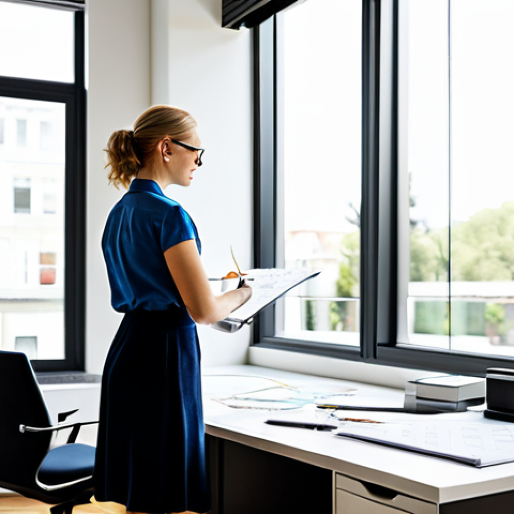 **

A professional interior designer, fully clothed, appropriate attire, sketching a room layout in a modern office. Natural light streams through the window. Safe for work, perfect anatomy, correct proportions, family-friendly, high quality rendering.

**