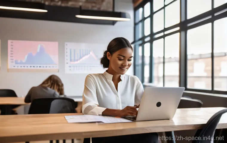 공간디자이너가 알아야 할 세금 관리 - **Prompt:** A thoughtful young freelance graphic designer, dressed in smart casual attire, sits at a...