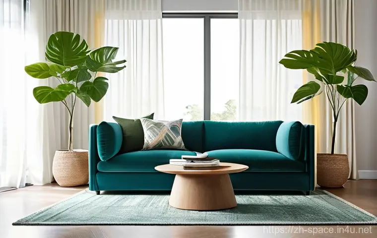 공간디자인 시각적 요소의 중요성 - **Prompt 1: Serene and Spacious Living Room with Color Accents**
    A bright, minimalist living roo...