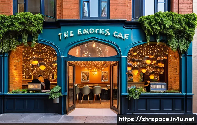 공간디자인 마케팅 전략 - **Prompt 1: "The Enchanting Urban Oasis Cafe"**
    A vibrant and highly photogenic cafe exterior de...